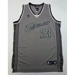 Adidas Cleveland Cavaliers #23 Olive Green Military Jersey +2 XL Sewn Letters